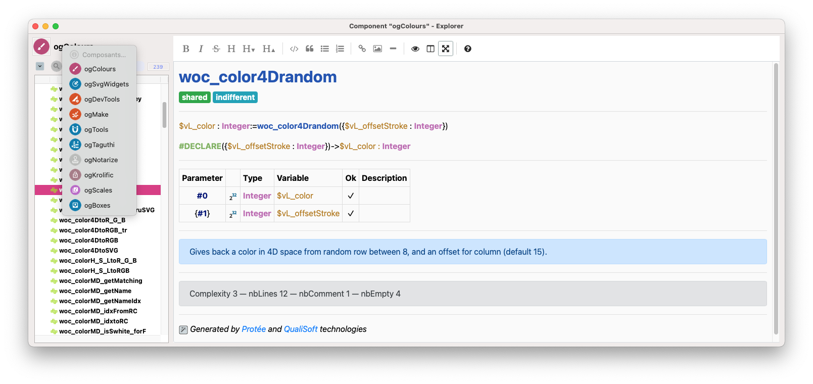 Methods Component's documentation